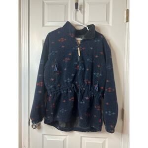 Vintage 90’s Woolrich Full Zip Floral Printed Sweater/ Jacket Sz: Large